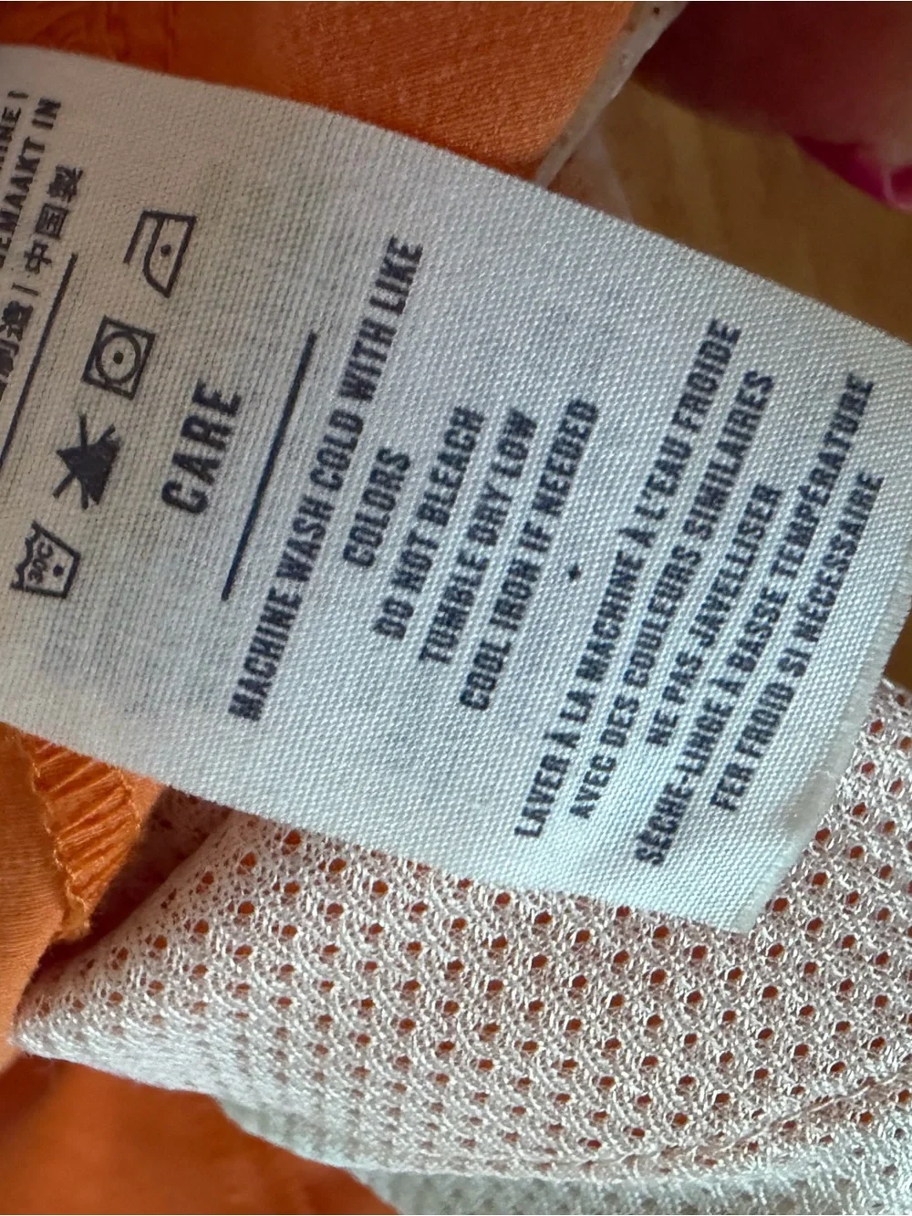 United By Blue Women's Responsible Swim Shorts in the color Orange Ochre, XL - Picture 8 of 9
